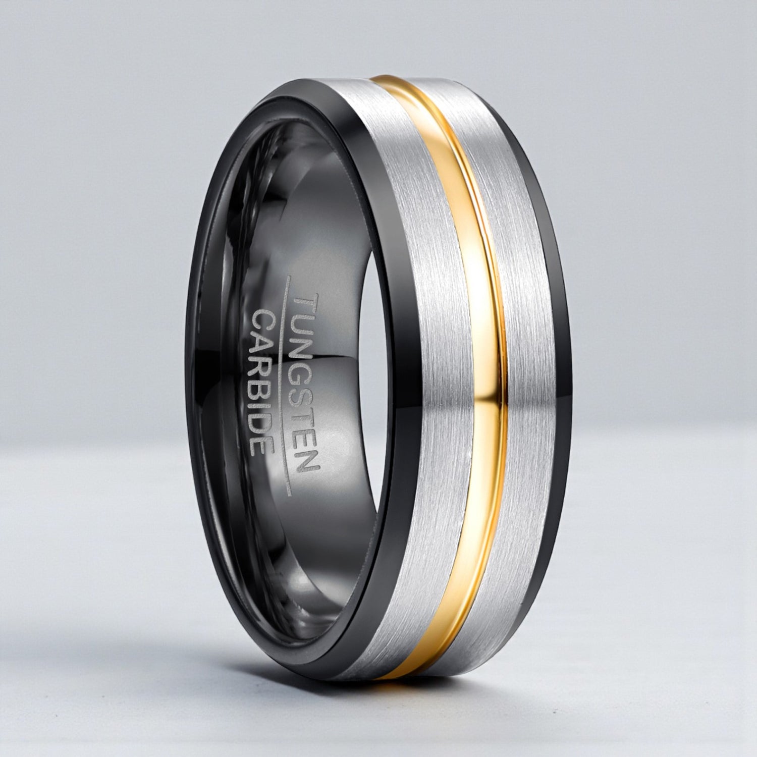 Anel em Aço de Tungsténio