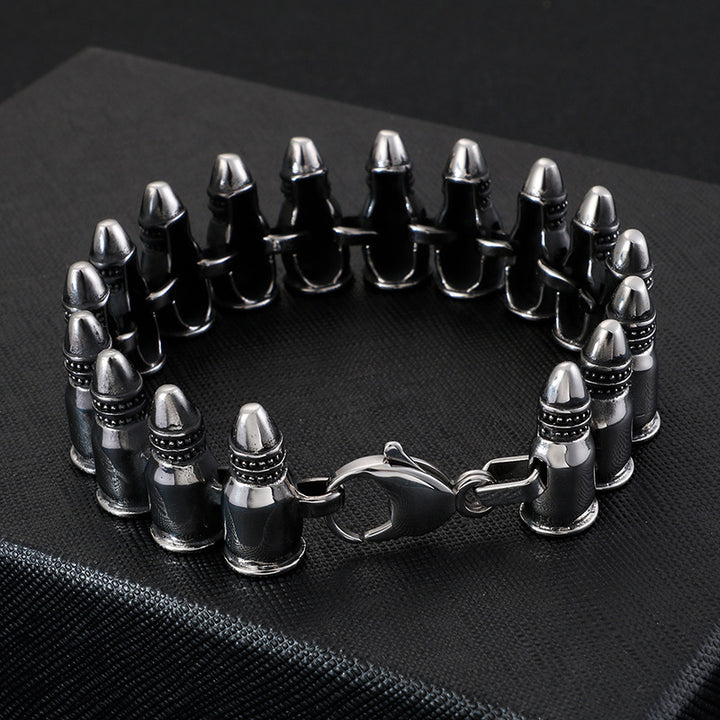 Pulseira Punk em Aço Inoxidável 316L