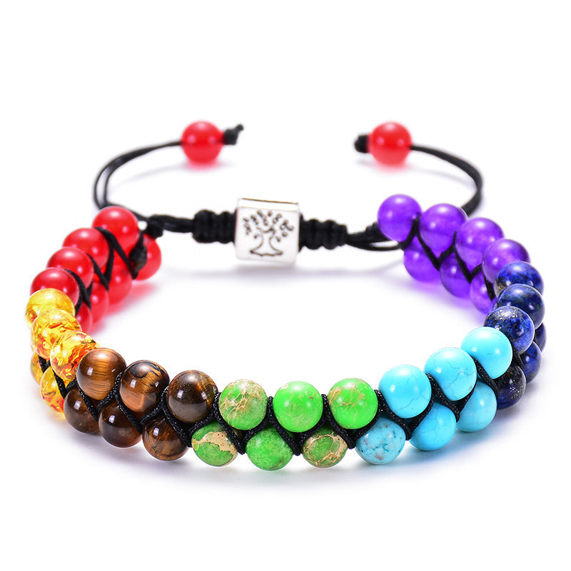 Pulseira Yoga Chakra em Pedra Natural