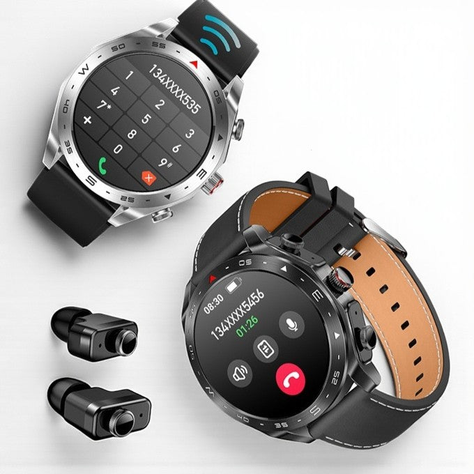 Smartwatch TWS 2 em 1 com Chamadas Bluetooth e Monitorização de Saúde