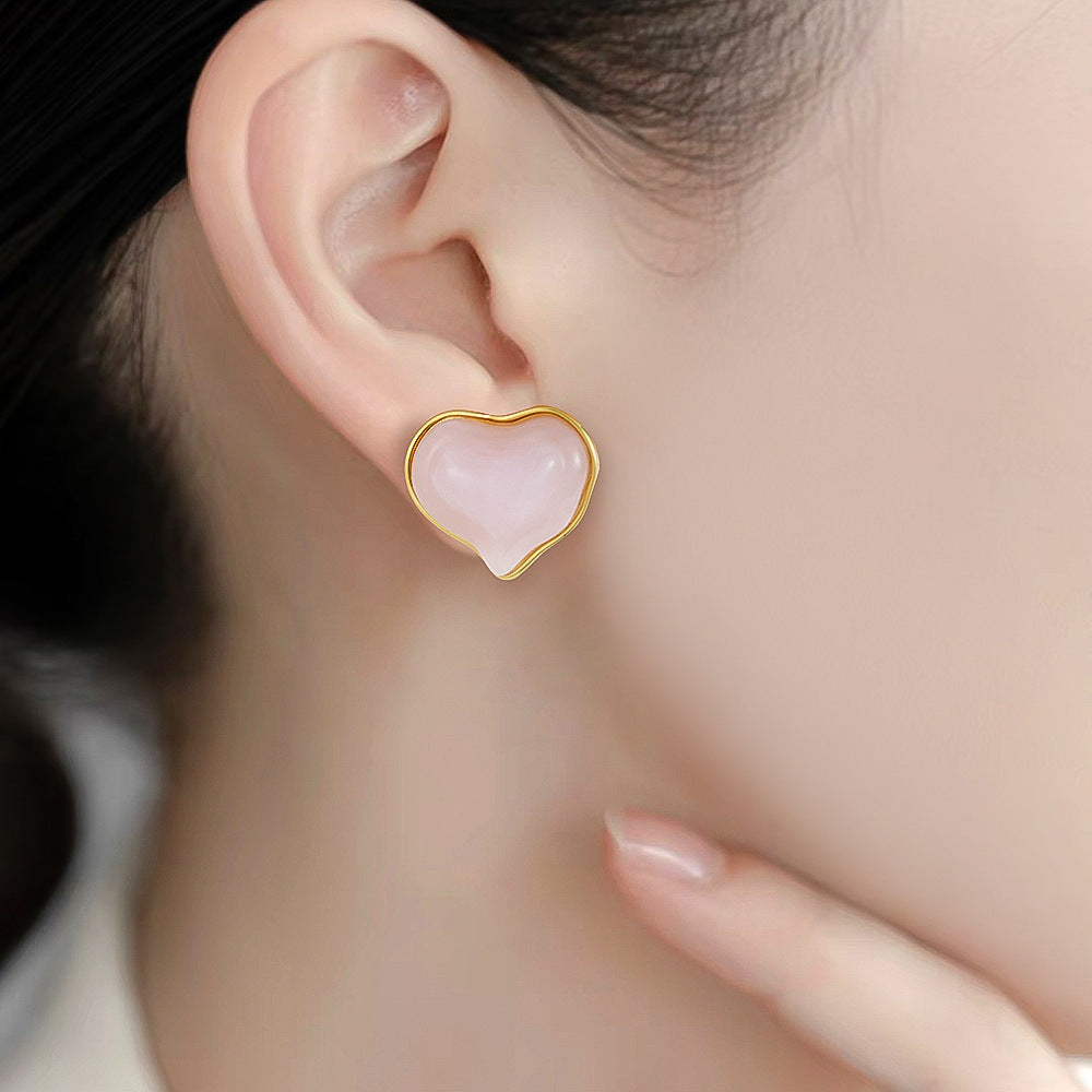 Brincos Heart em Aço Inoxidável