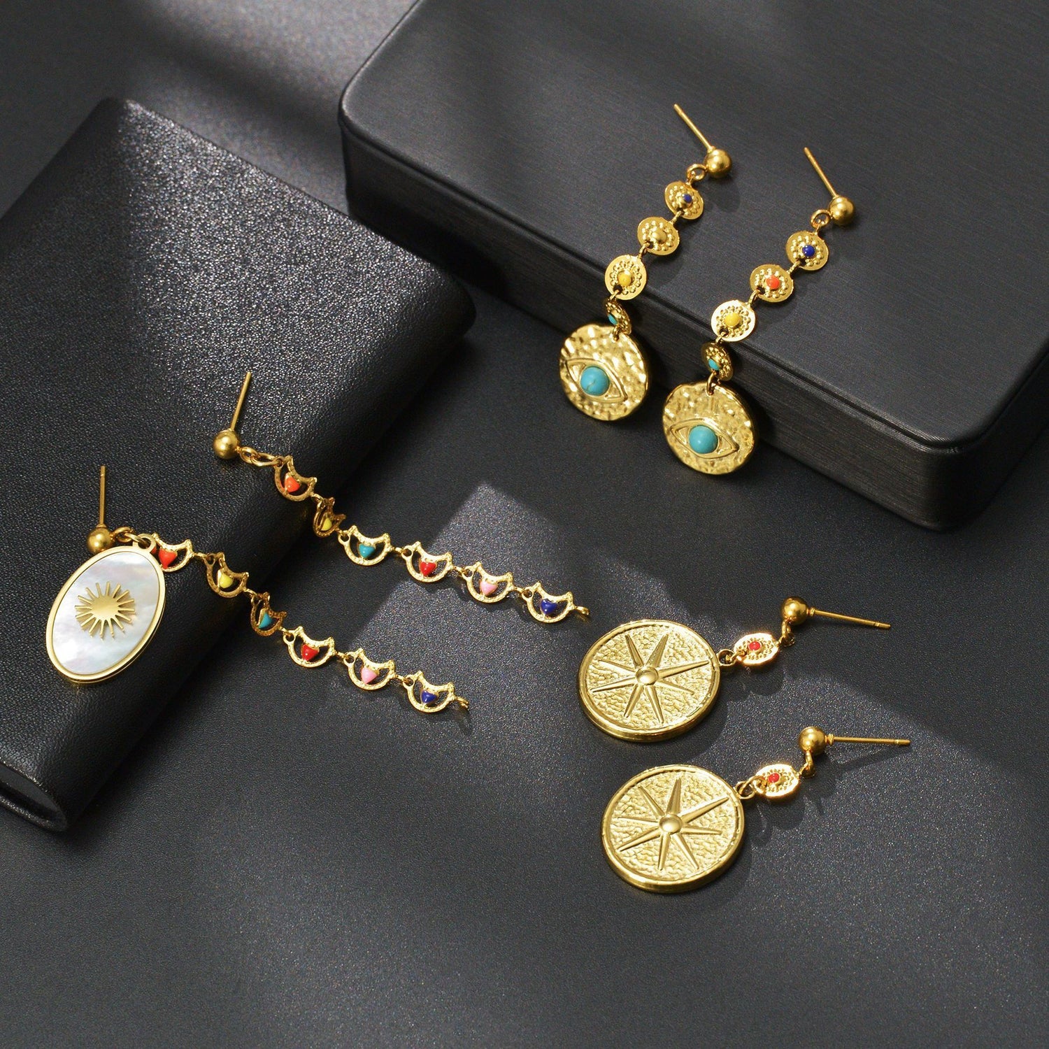 Brincos Étnicos em Aço Inoxidável