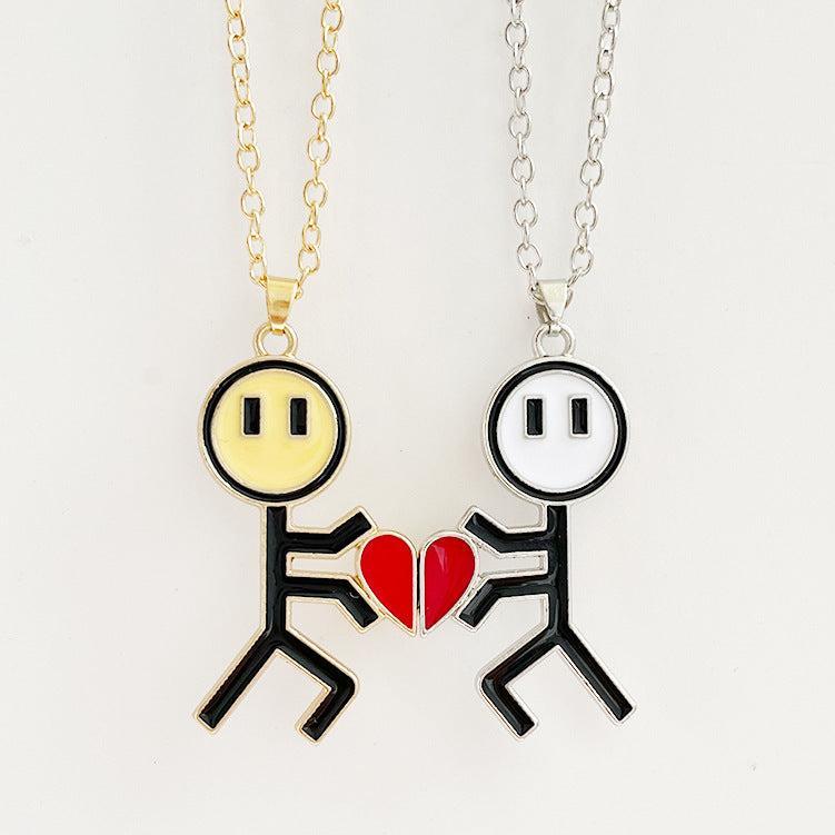 Conjunto de 2 Colares Cartoon Love