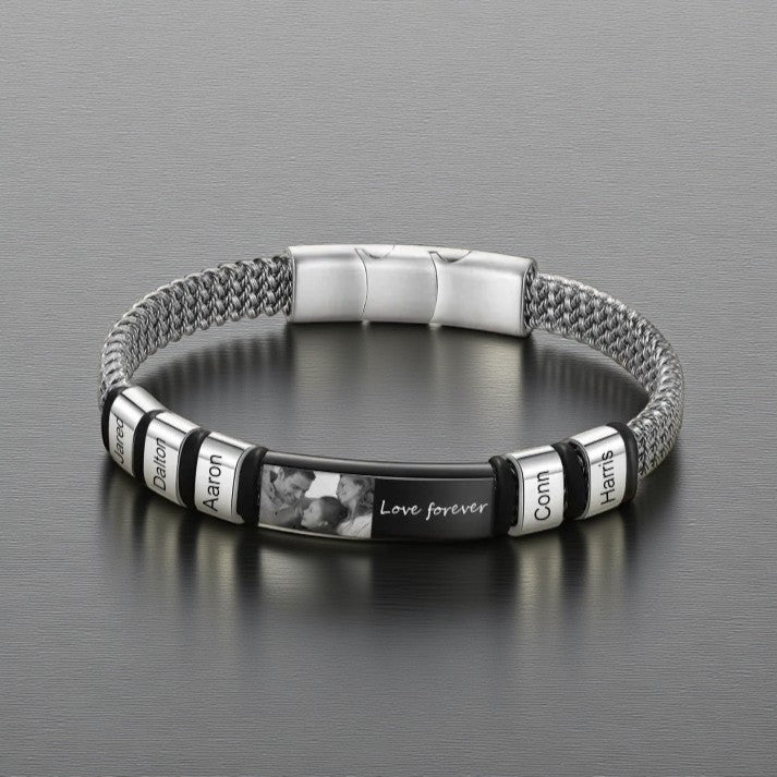 Pulseira Personalizada em Aço Inoxidável