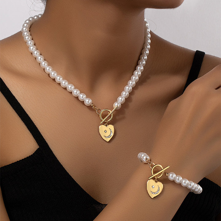 Conjunto Colar e Pulseira Heart