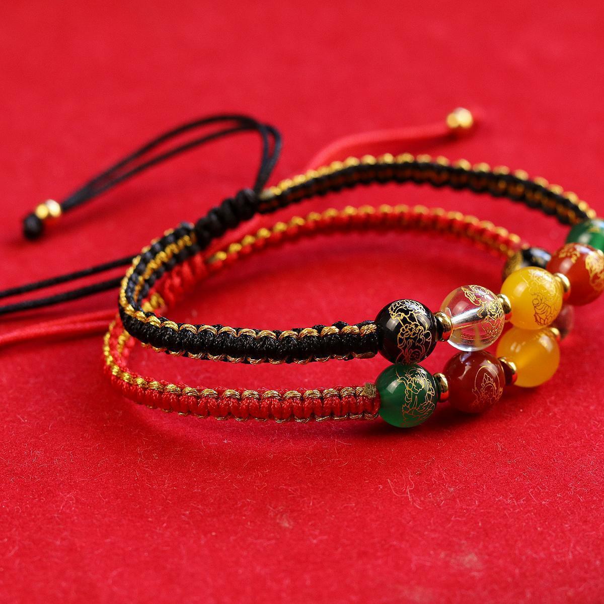 Pulseira Amuleto de Boa Sorte Budista