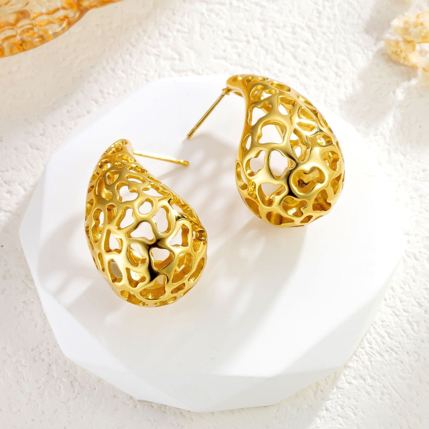 Brincos Gota em Aço Inoxidável