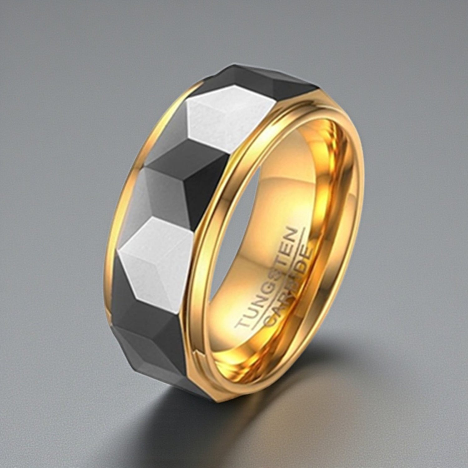 Anel em Aço de Tungsténio