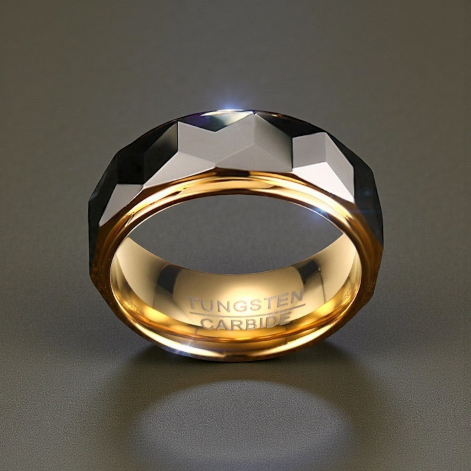 Anel em Aço de Tungsténio