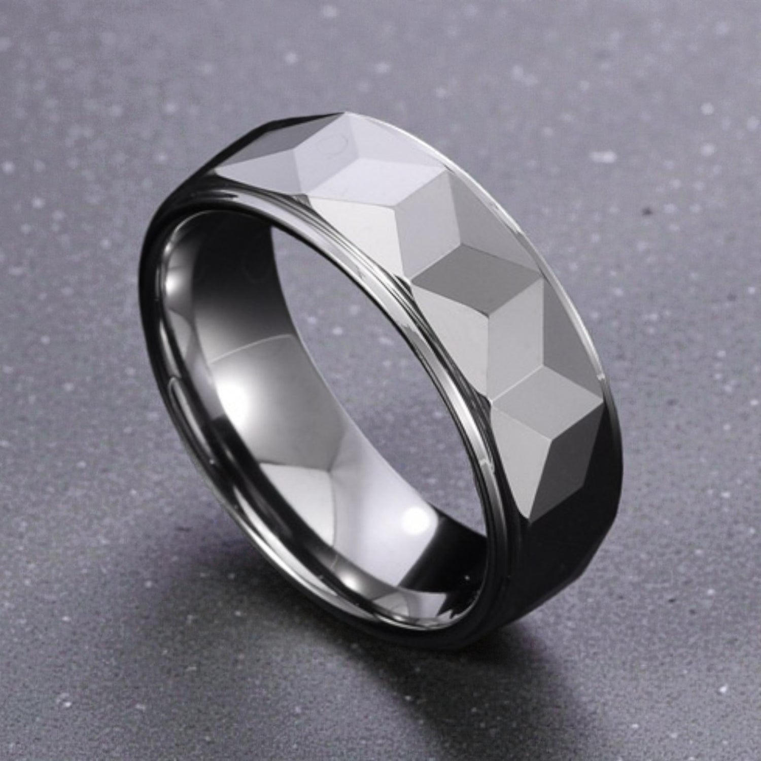 Anel em Aço de Tungsténio