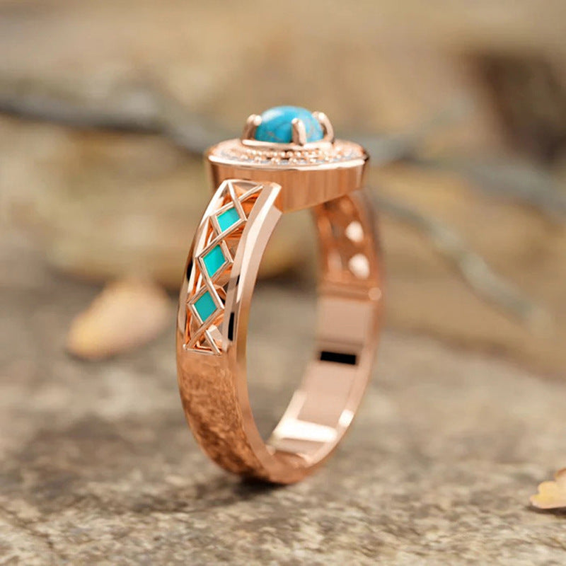 Anel Étnico Turquesa