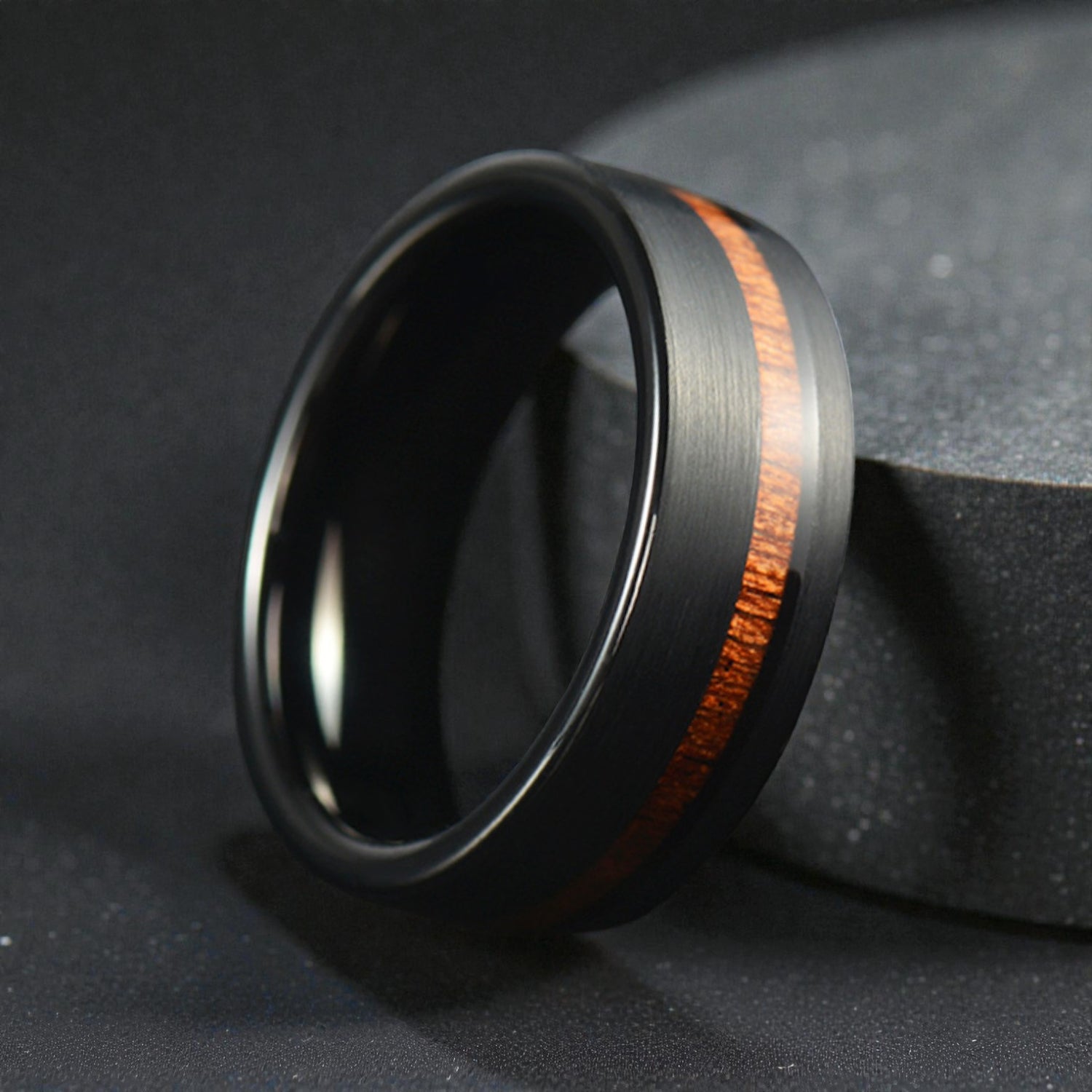 Anel em Aço de Tungsténio e Aço Inoxidável