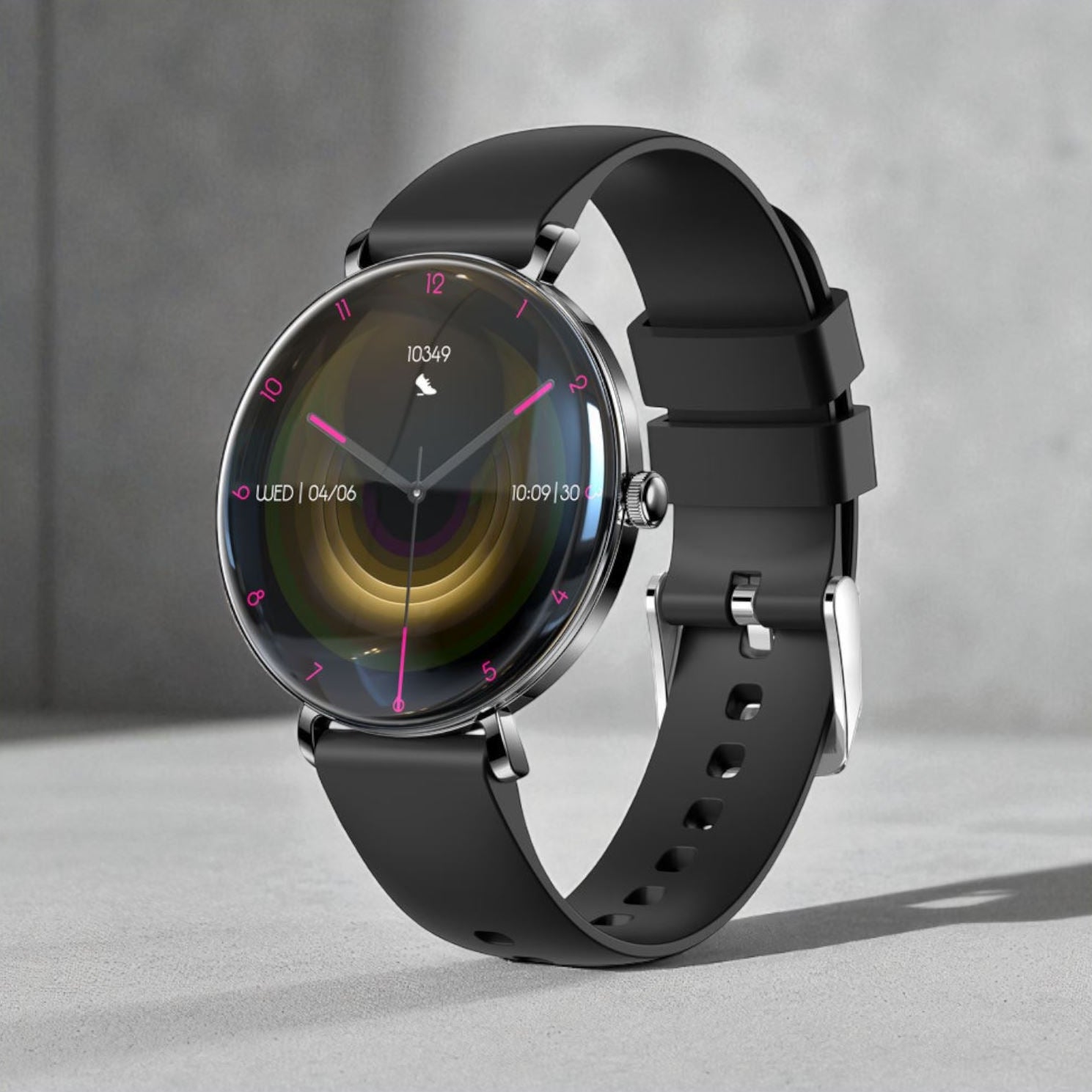 Smartwatch Ultra-Fino com Chamadas Bluetooth e Reprodução de Música