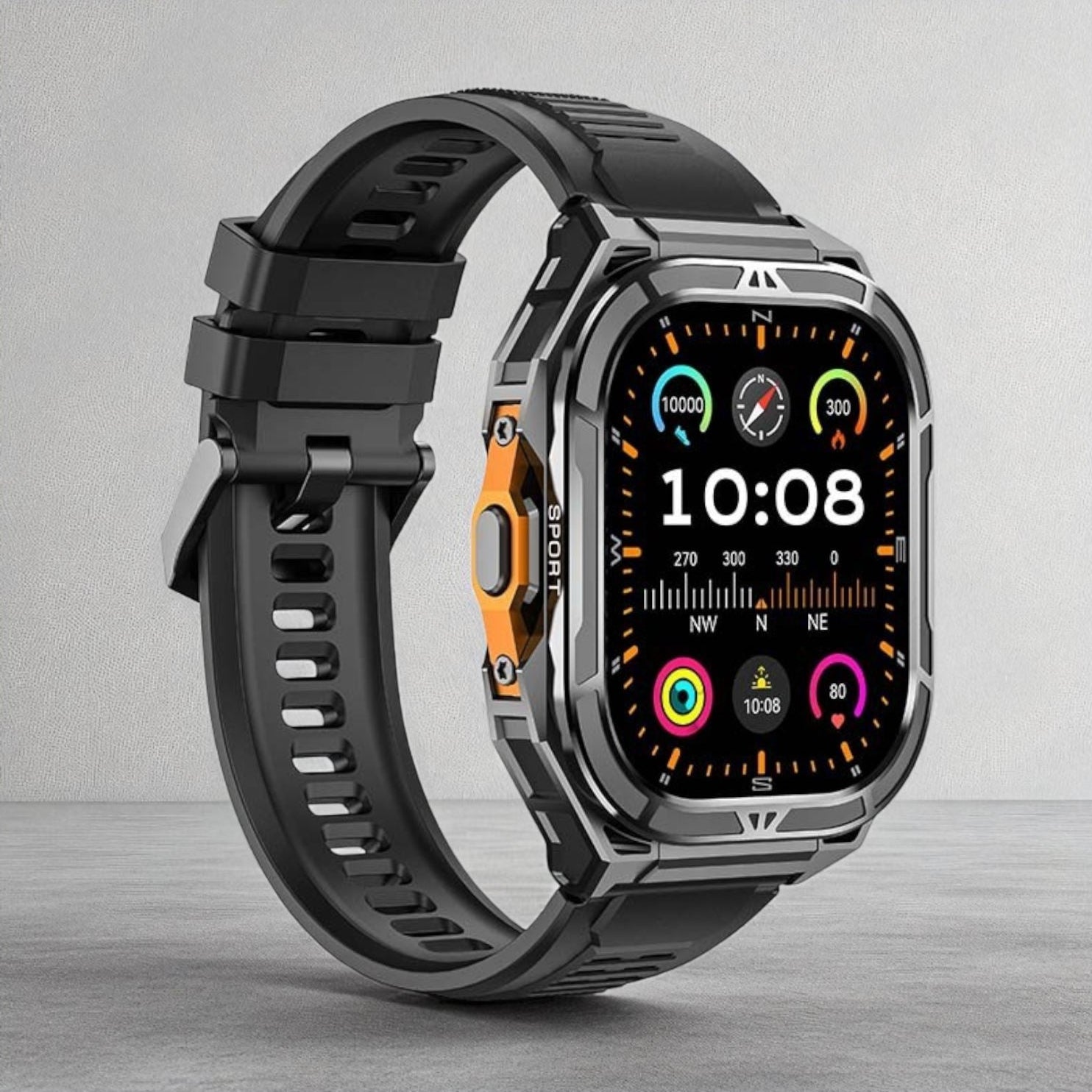 Smartwatch X5 com GPS e Ecrã AMOLED - Resistência, Precisão e Estilo