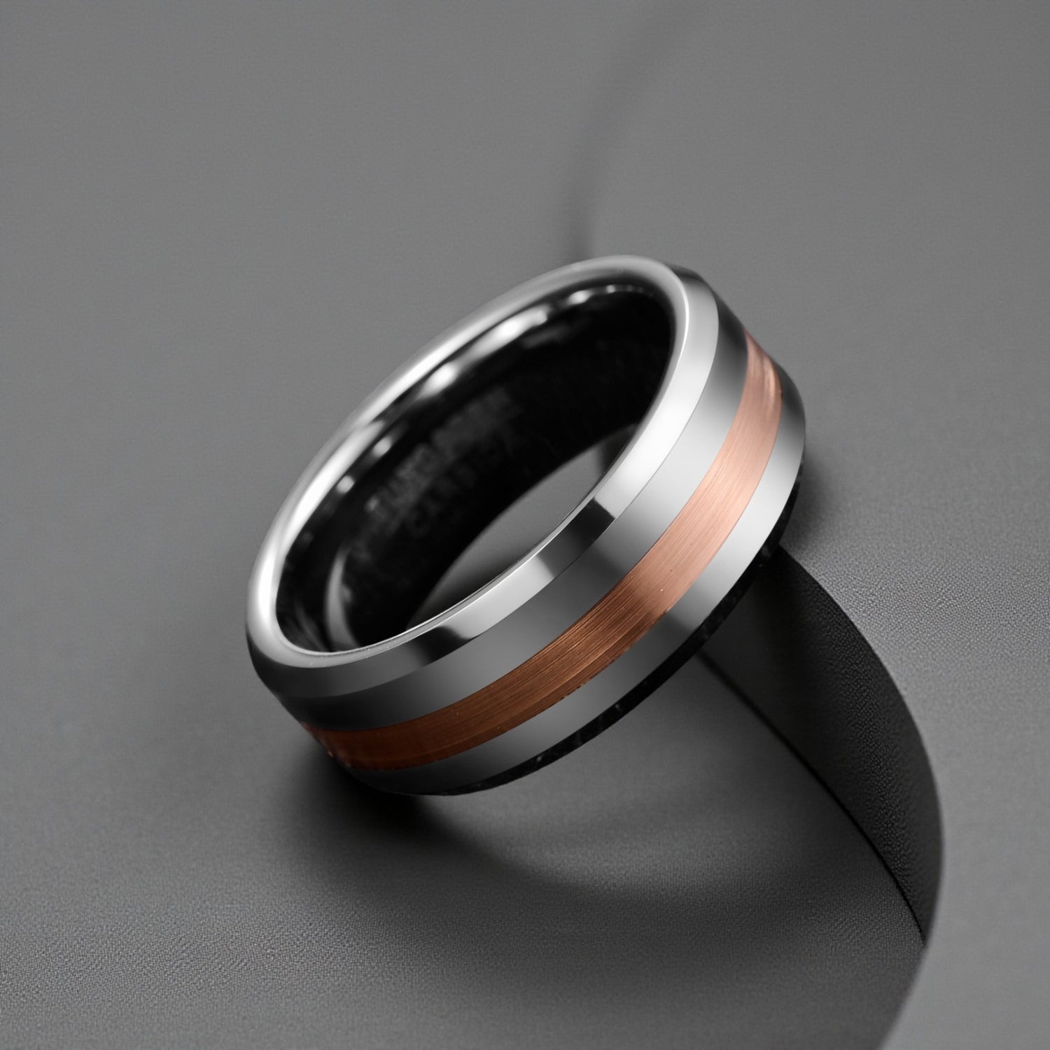 Anel em Aço de Tungsténio