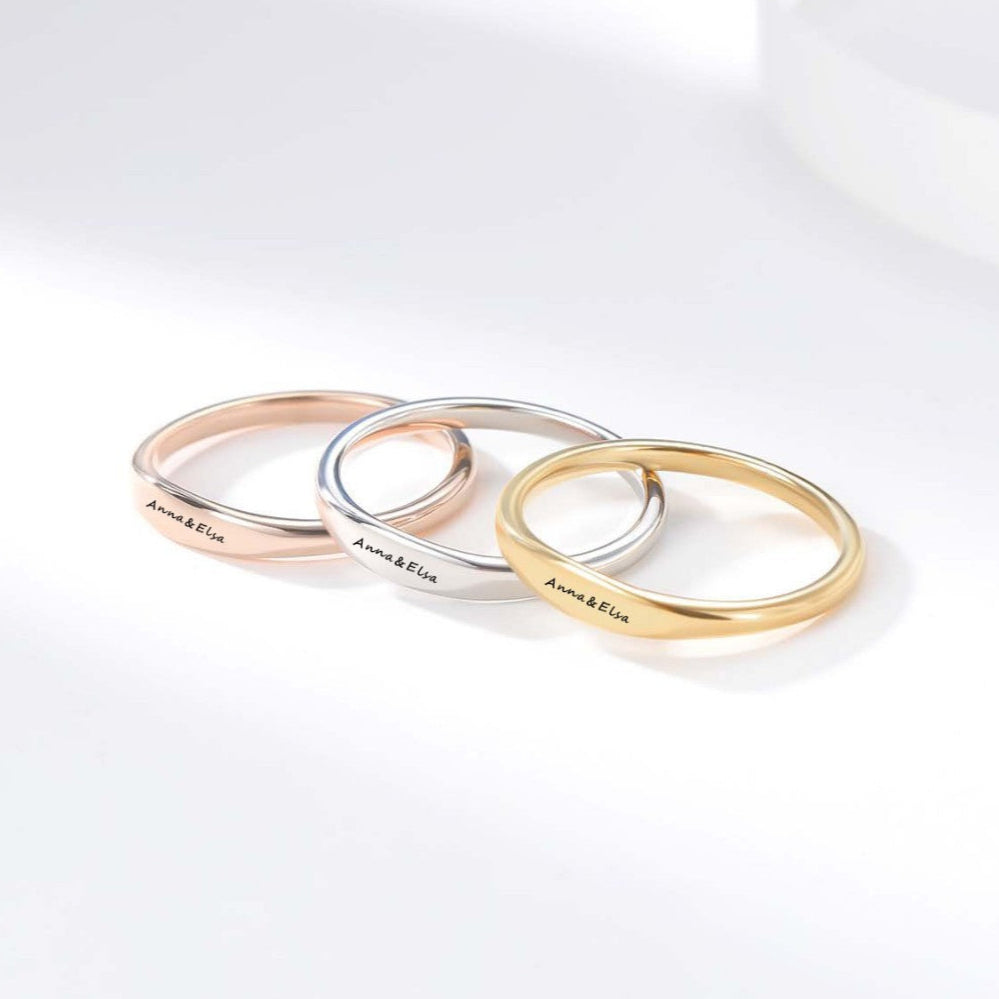 Anel Personalizado em Aço Inoxidável