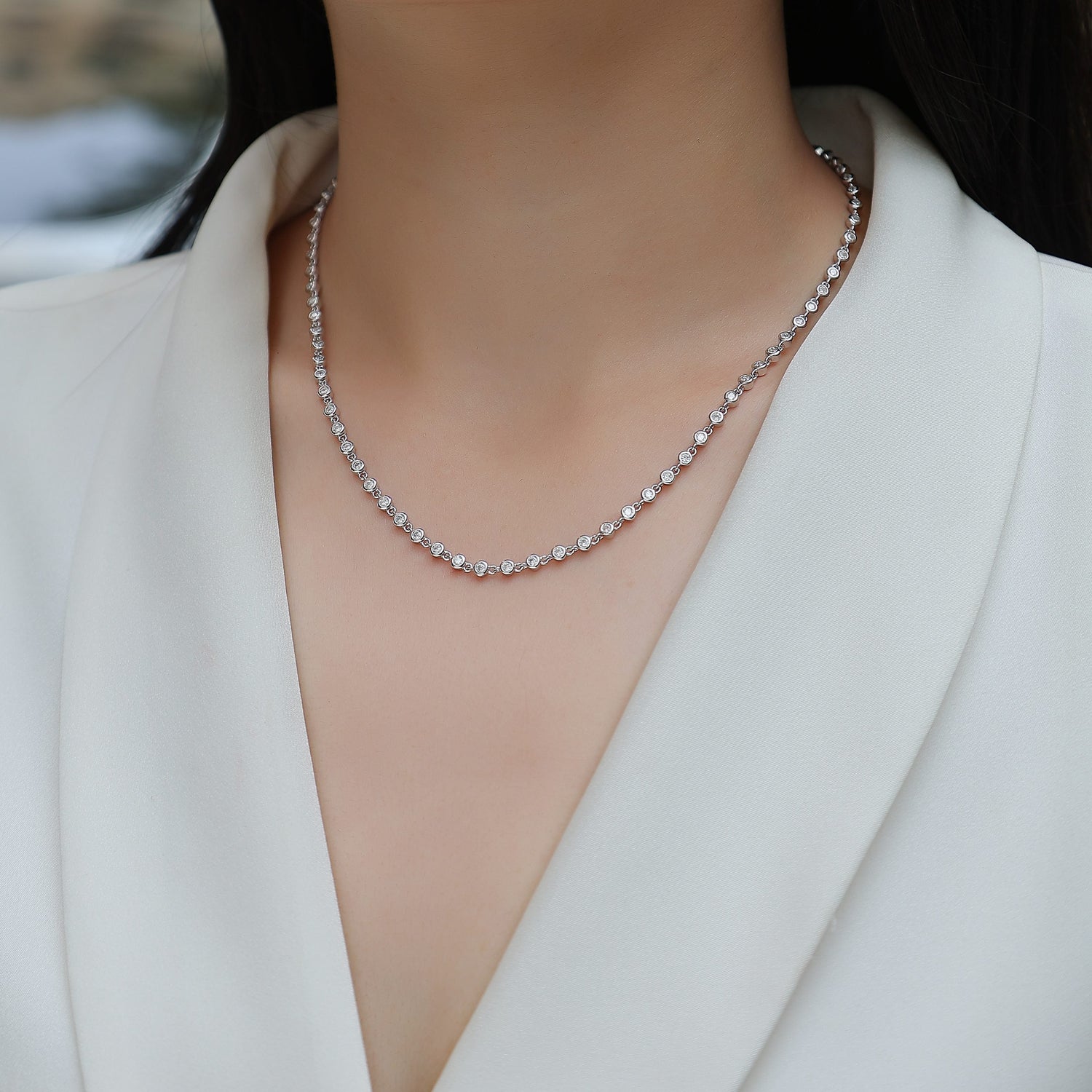 Colar Heart Whisper em Prata 925 com Moissanite