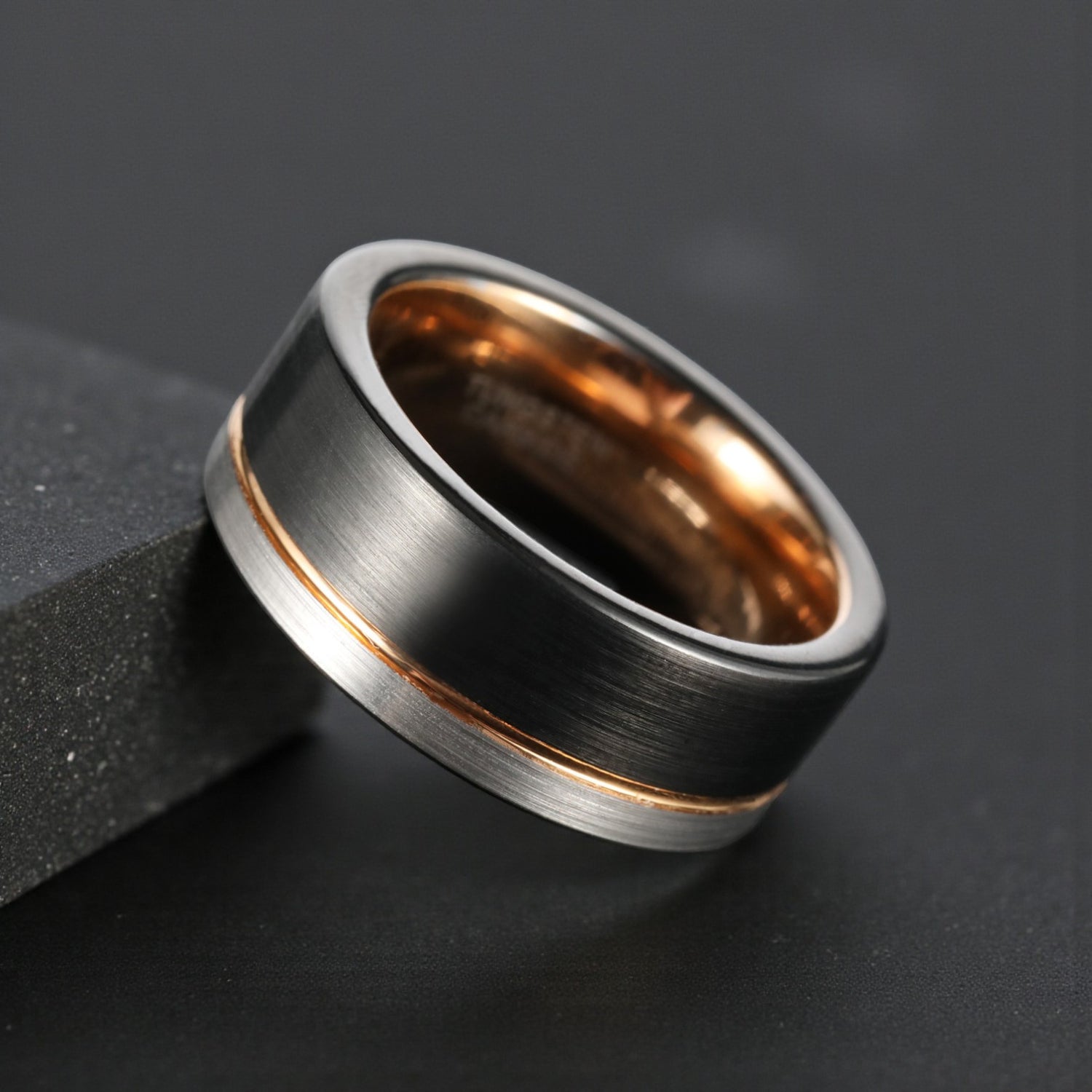 Anel em Aço de Tungsténio
