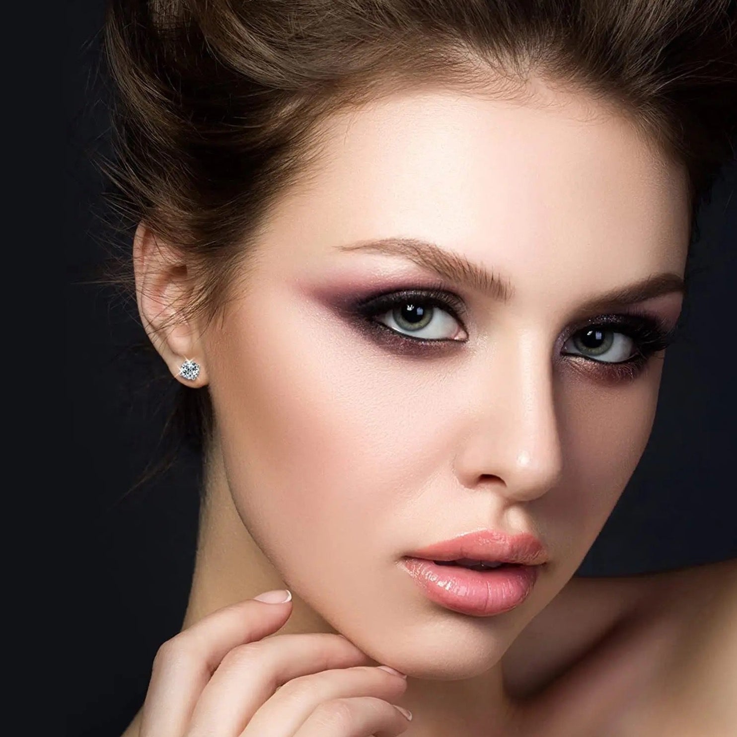 Brincos Solitário Essencial de Moissanite