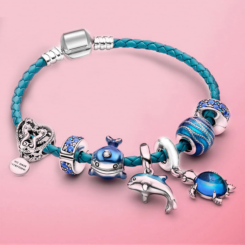 Pulseira Dolphin de Couro