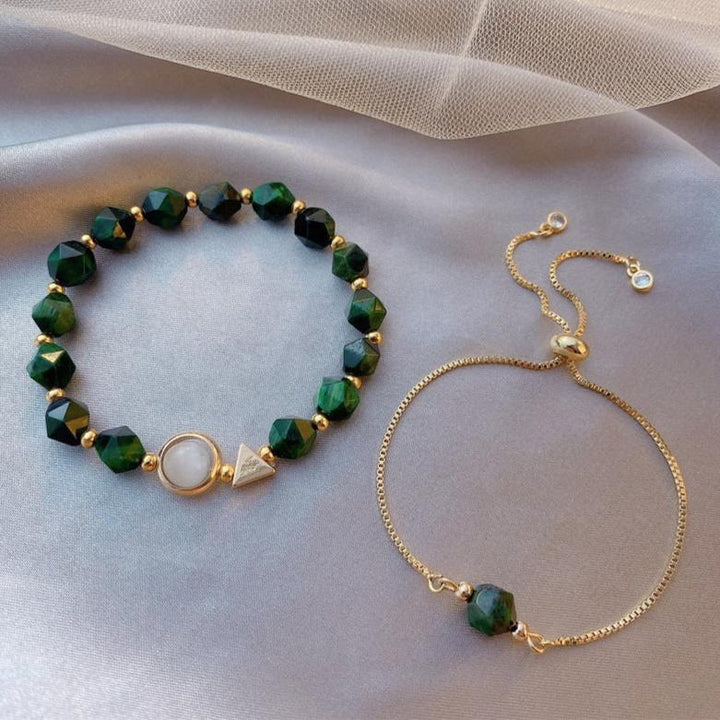 Conjunto de 2 Pulseiras em Pedra Natural