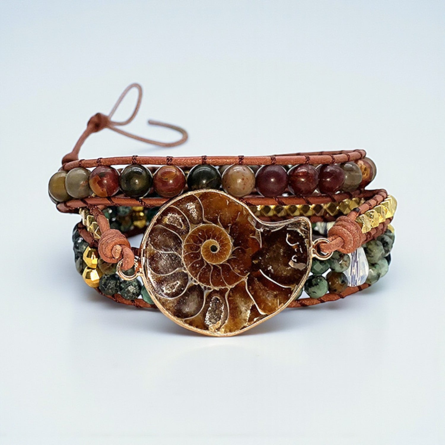 Pulseira Boémia em Pedra Natural