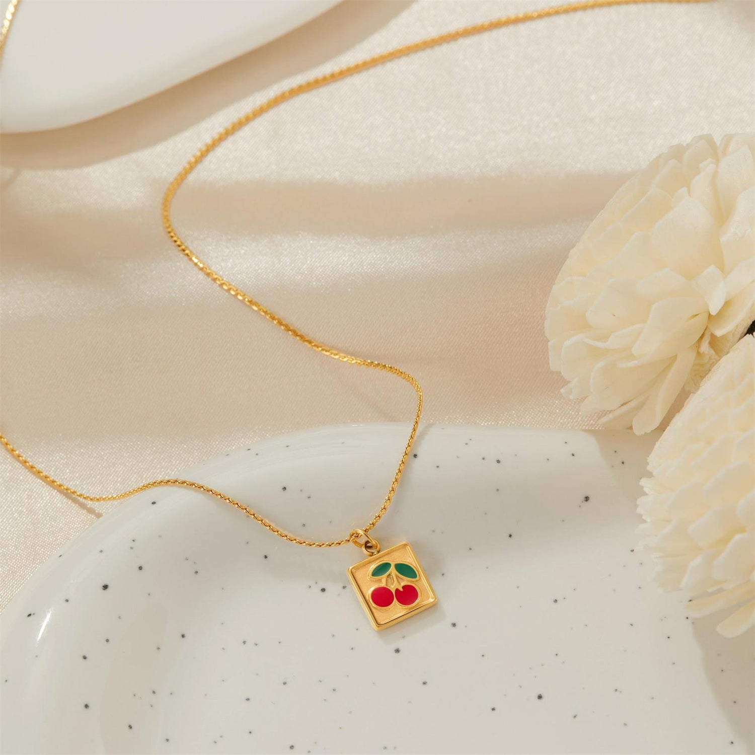 Colar Cherry em Aço Inoxidável