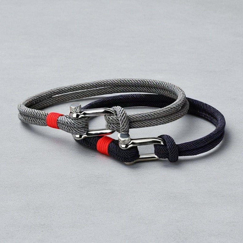 Pulseira Náutica com Fivela Desportiva em Aço Inoxidável