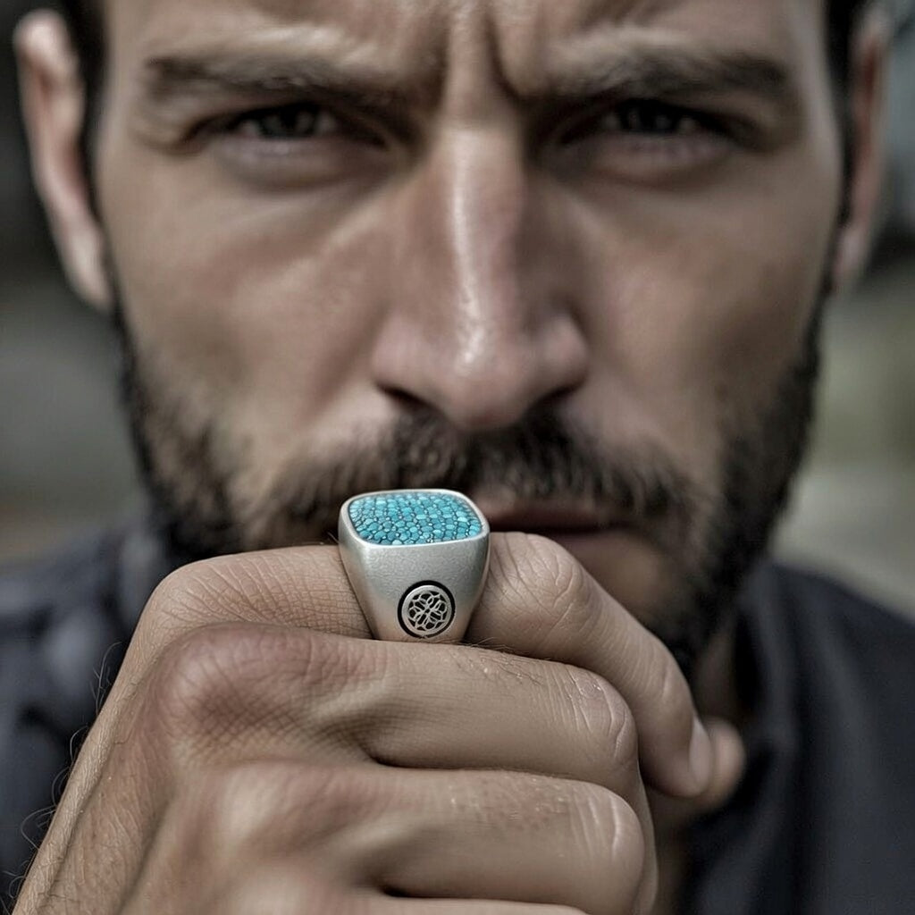 Anel Geométrico Retro