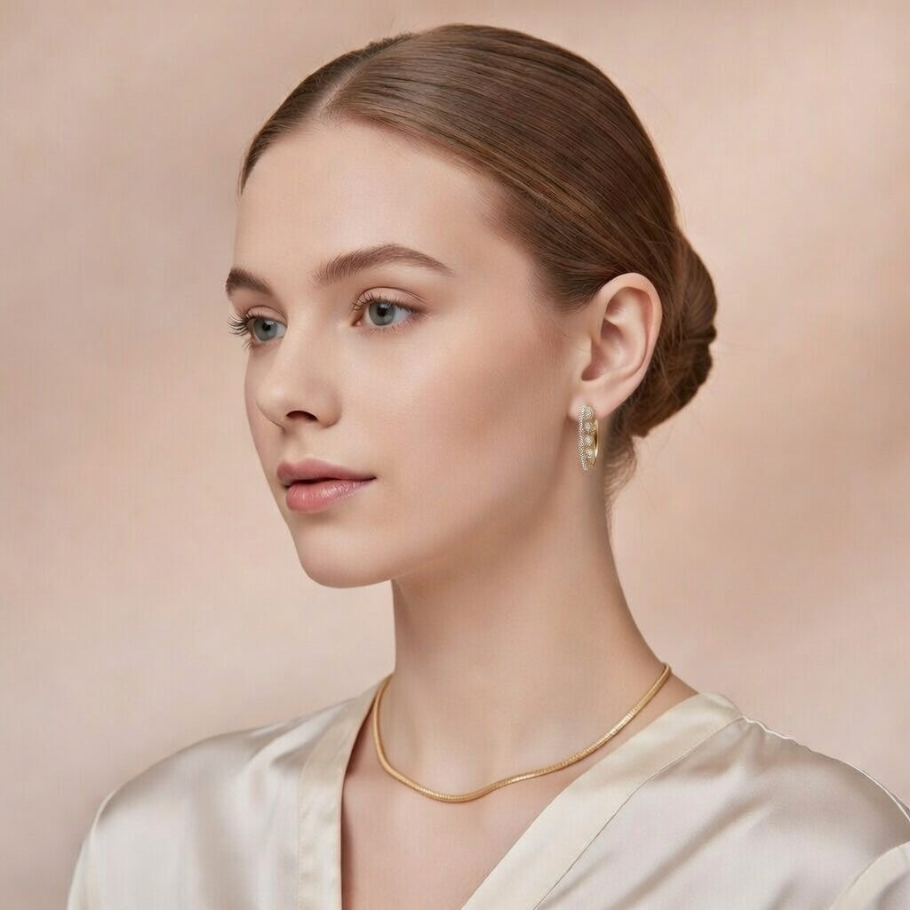 Brincos Argola Retro Elegance