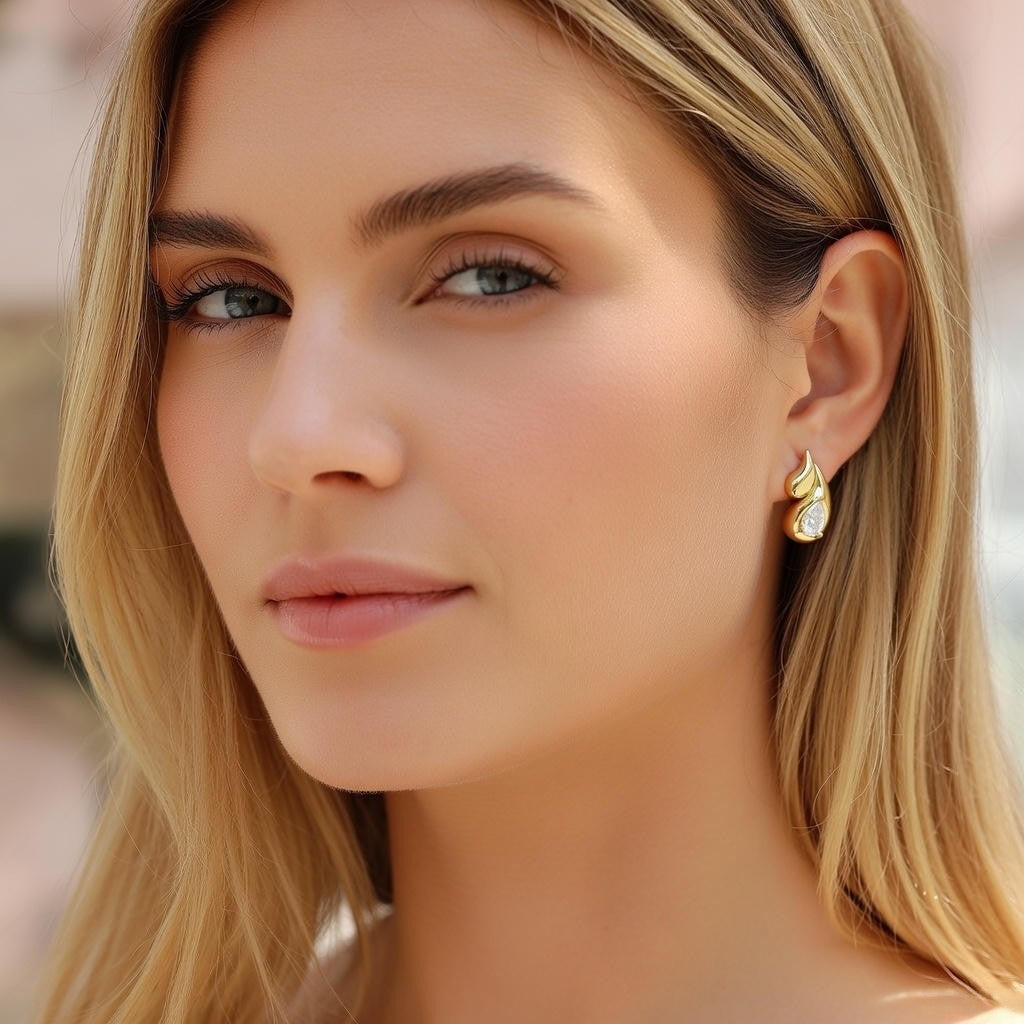 Brincos em Prata 925 com Moissanite