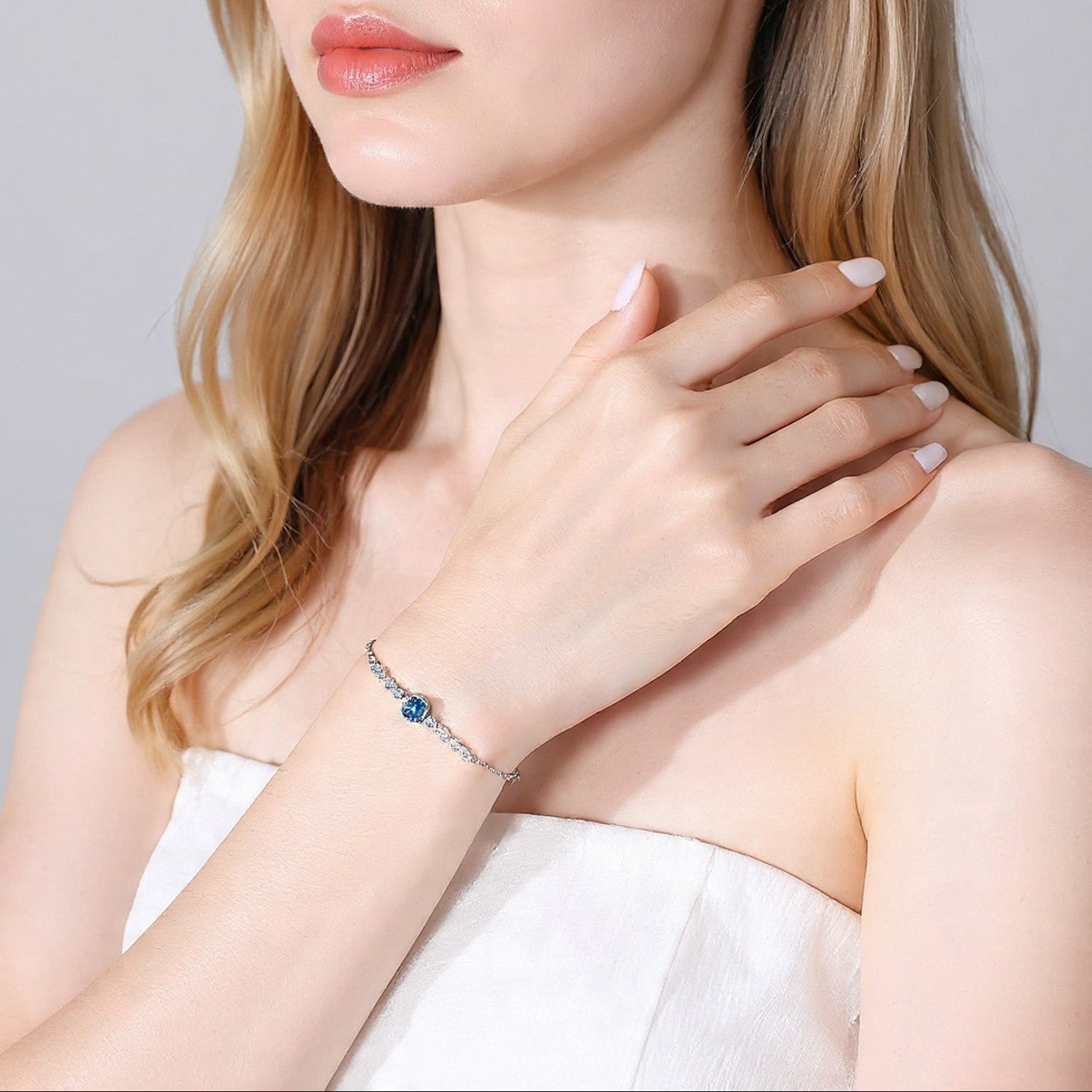 Pulseira Ocean Heart em Prata 925