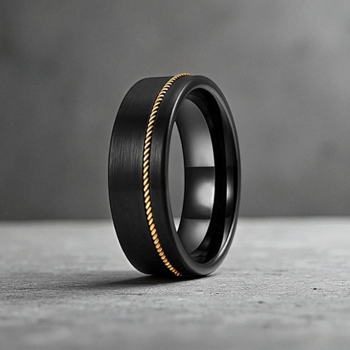 Anel em Aço de Tungsténio