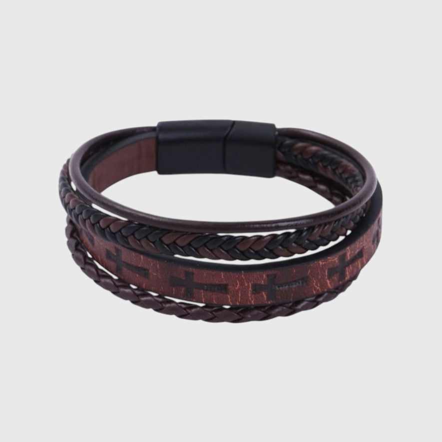 Pulseira Retro de Couro