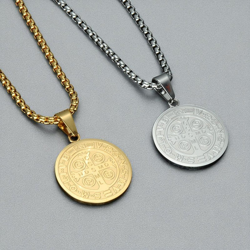 Colar São Bento em Aço Inoxidável