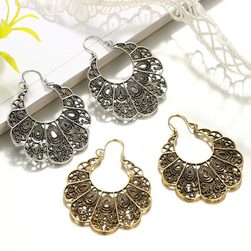 Brinco Étnico Vintage - Dourado (7370720575662)