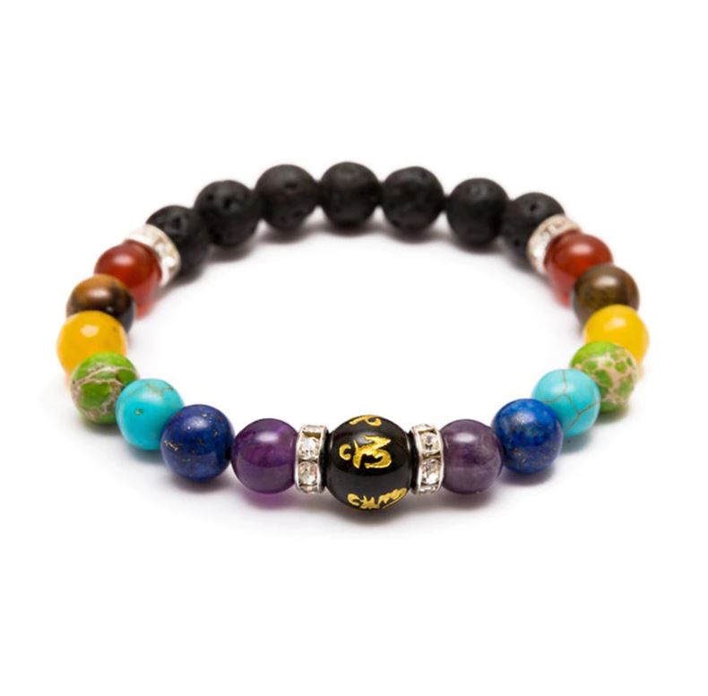 Pulseira de Pedra Natural Yoga Chakra (7317969207470)