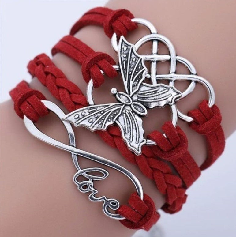 Pulseira de Couro Infinito