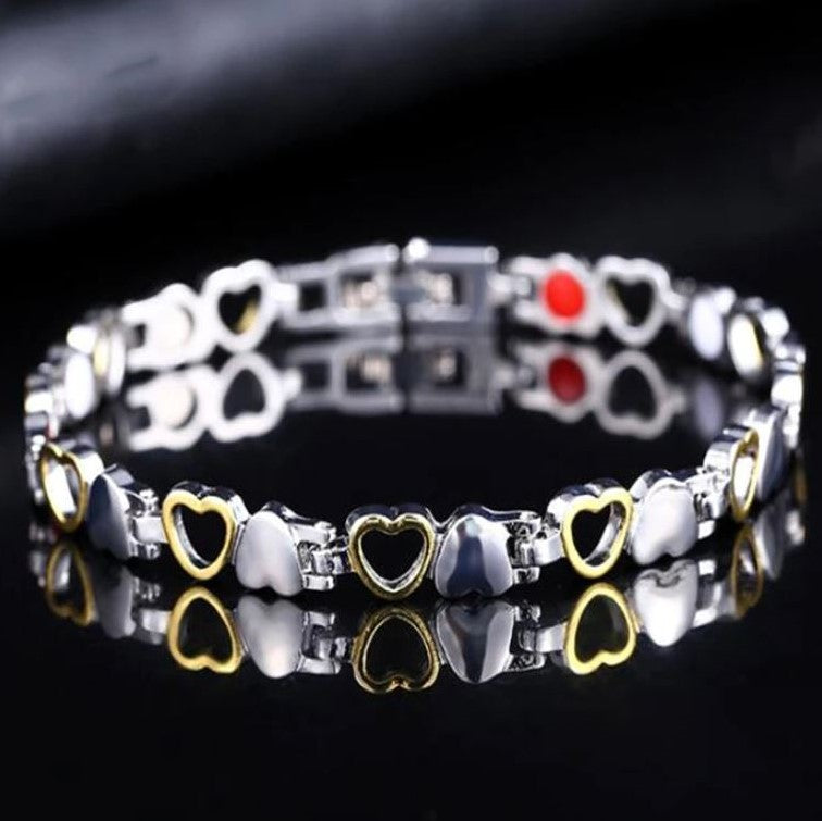 Pulseira Magnética em Aço Inoxidável - Terapia de Energia (7416110940334)