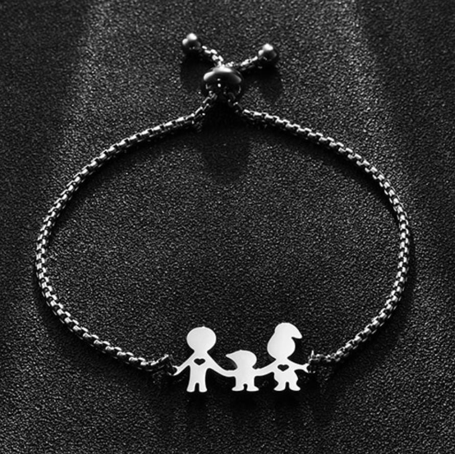 Pulseira da Família em Aço (7335420887214)