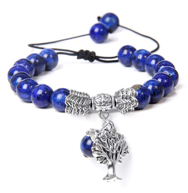 Pulseira Amuleto da Sorte - Lápis Lazuli (6864672293038)