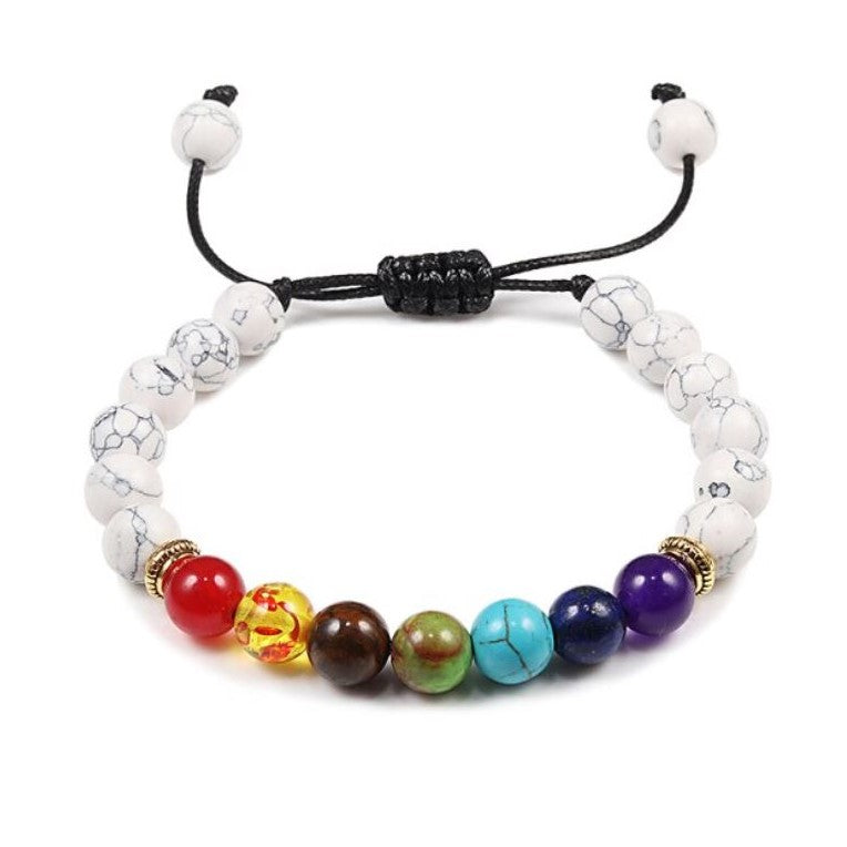 Pulseira de Pedra Natural Yoga Chakra (7494282412206)